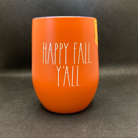 Rae Dunn HAPPY FALL, Y’ALL Insulated Wine Glass - Picture 2 of 6